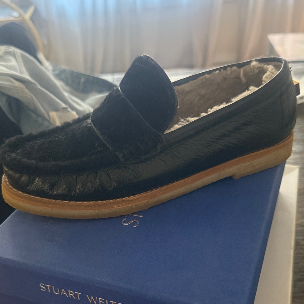 Stuart Weitzman Black Loafers